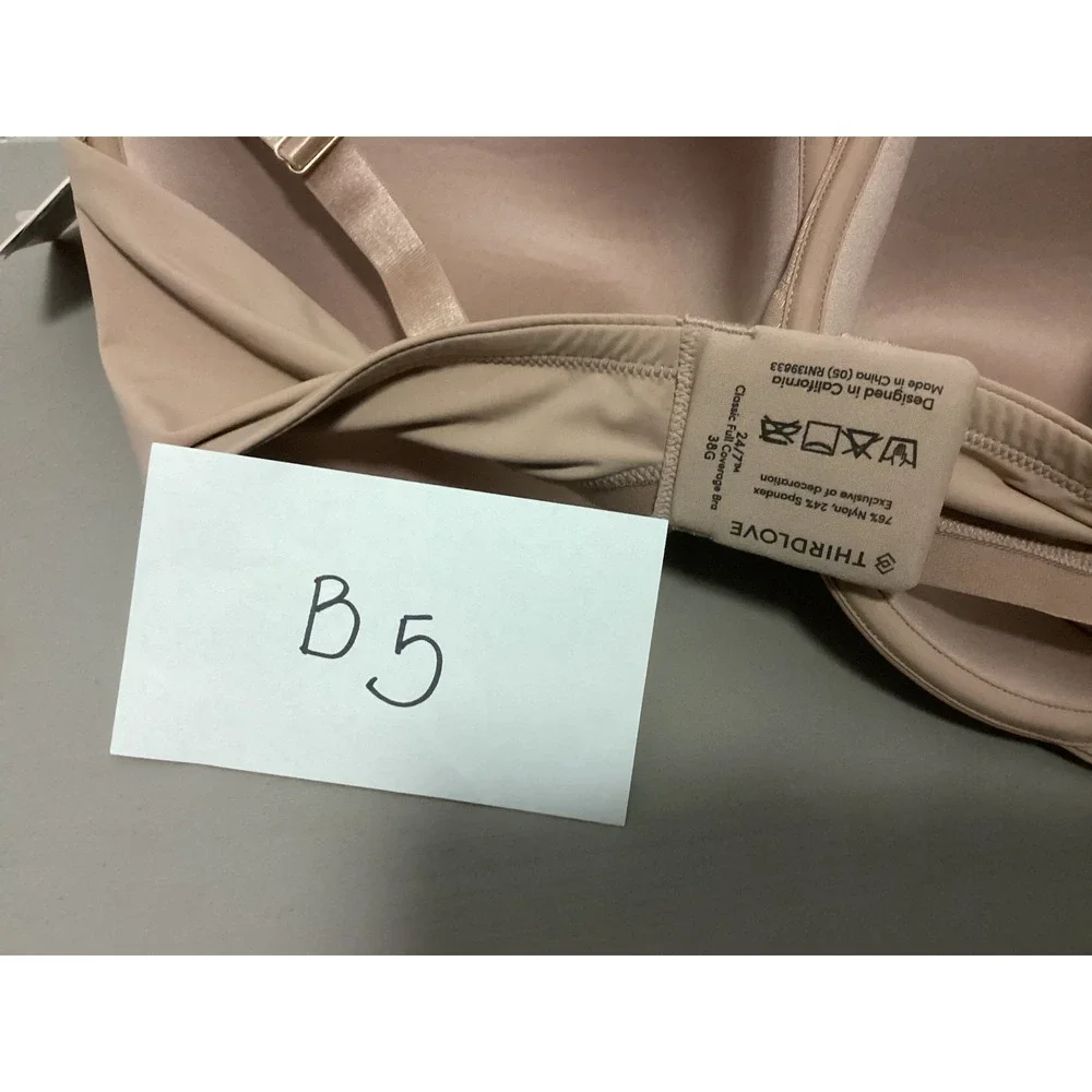 ThirdLove 24/7 Classic Full Coverage Bra Womens 38G Taupe Underwire Comfort
